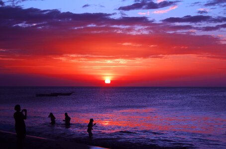The sunset purple skt horizon