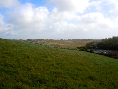 A27 Brighton Bypass seen from South Downs above Hangleton (October 2017) (1)