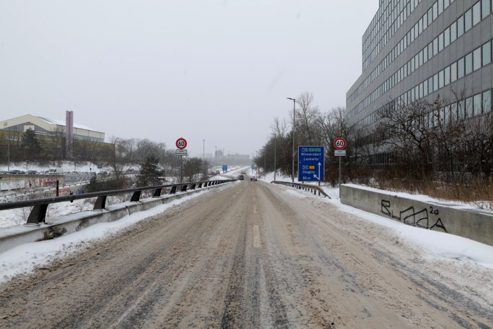 A103 north end with snow 2021-02-08 01