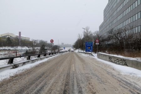 A103 north end with snow 2021-02-08 01