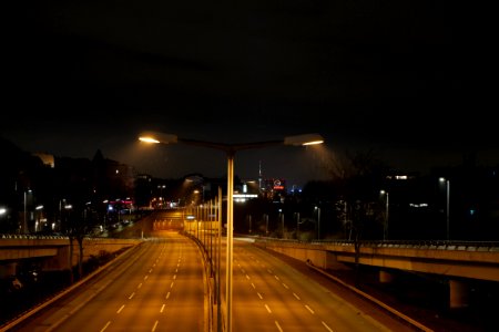A103 from Joachim-Tiburtius-Brücke at night 2021-01-07 15
