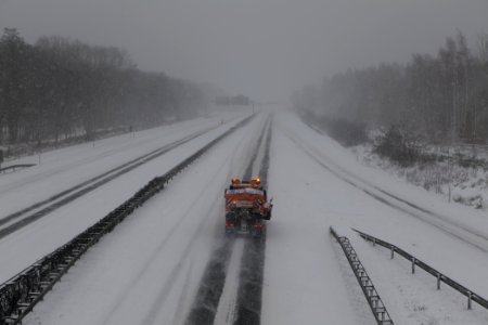 A10 from R1 bridge Ferch with snow 2021-02-07 11