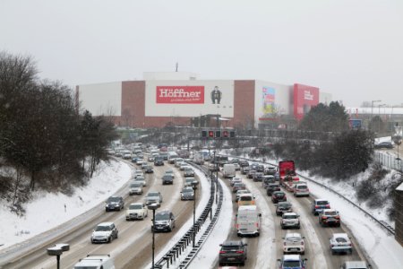 A100 from Sachsendammsteg with snow 2021-02-08 05