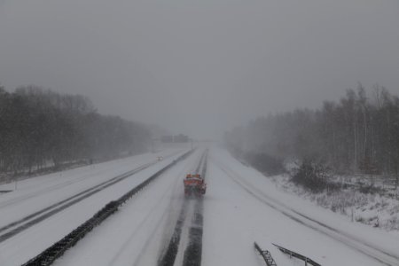 A10 from R1 bridge Ferch with snow 2021-02-07 12