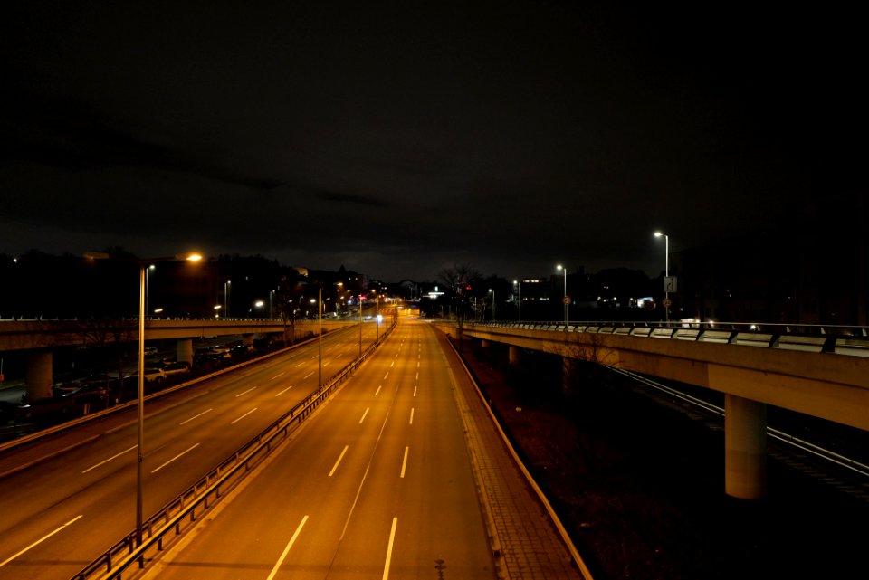 A103 from Joachim-Tiburtius-Brücke at night 2021-01-07 08