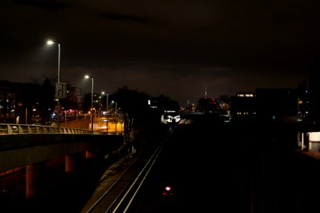 A103 from Joachim-Tiburtius-Brücke at night 2021-01-07 12