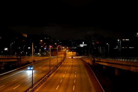 A103 from Joachim-Tiburtius-Brücke at night 2021-01-07 10