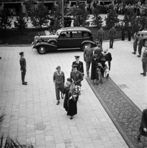 Aankomst koningin Wilhelmina Verwelkoming, Bestanddeelnr 900-7873