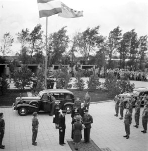 Aankomst koningin Wilhelmina Verwelkoming, Bestanddeelnr 900-7872