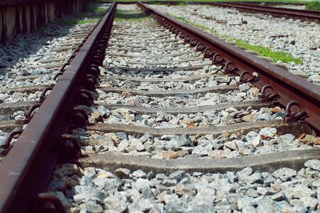 Train railroad tracks rail photo
