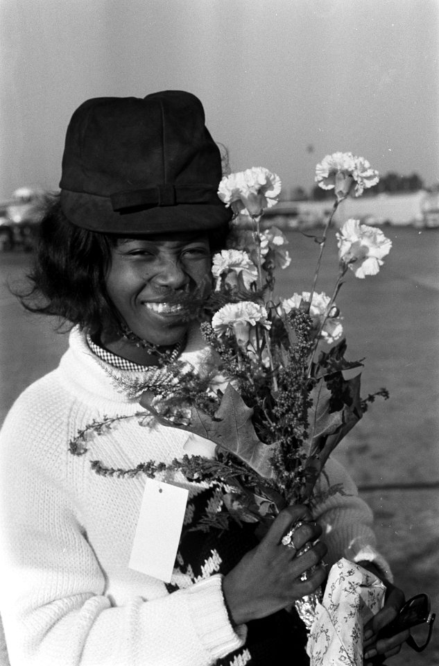 Aankomst Milly Small uit Jamaica op Schiphol, deelneems Grand Gala du Disque, Bestanddeelnr 916-9590