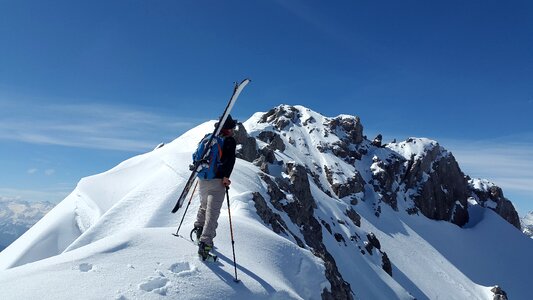 Alpine lech valley winter