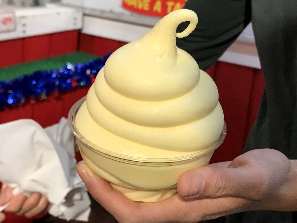 Pineapple ice cream soft serve