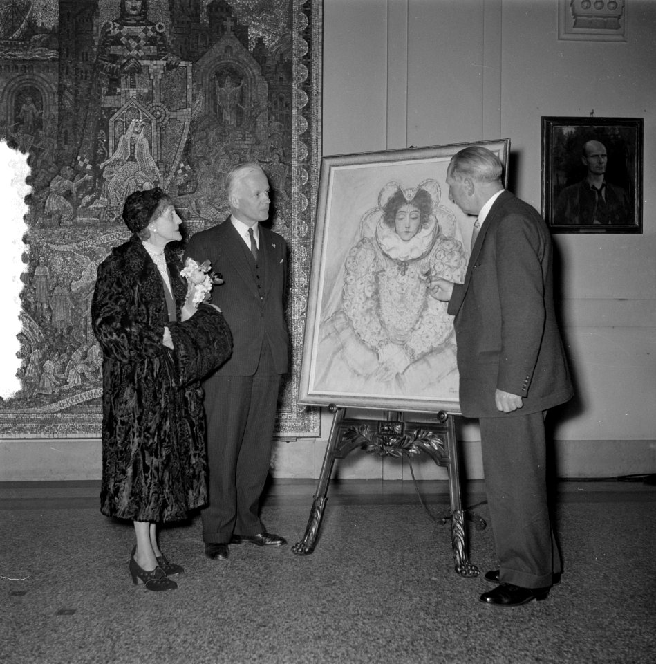 Aanbieding schilderij Else Mauhs, Bestanddeelnr 906-2889
