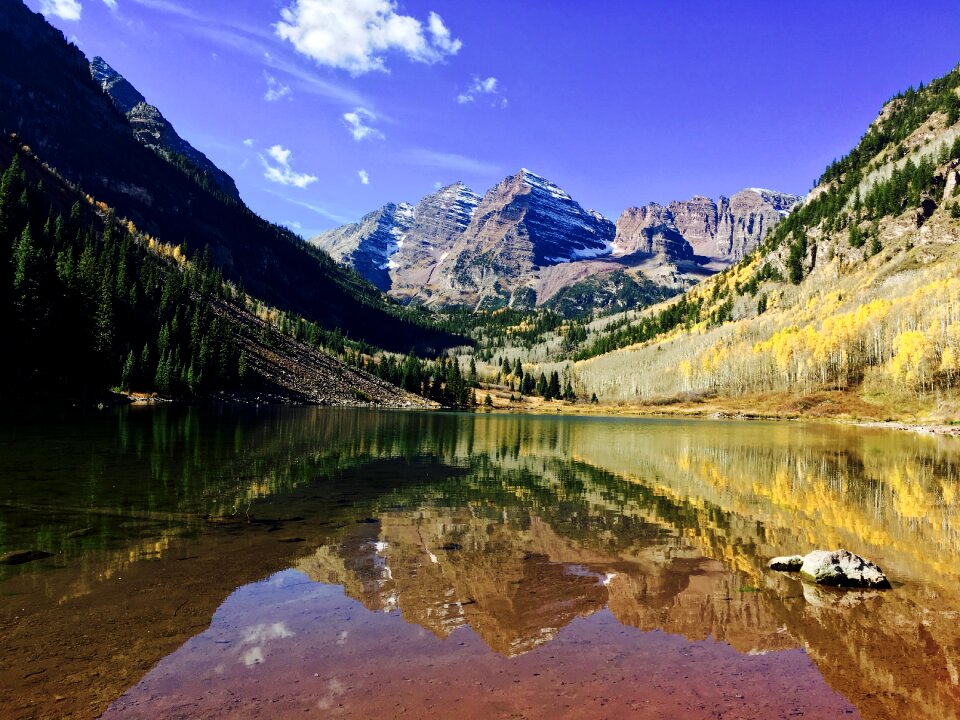 Landscape autumn mountain