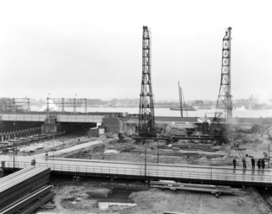 Aanbouw bouwput nieuwe IJtunnel stadszijde, Bestanddeelnr 908-2331