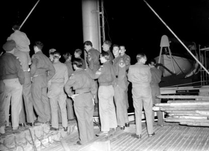Aankomst M.S Indrapoera uit Nederlands-Indië met aan boord Duitsers, Oostenrij, Bestanddeelnr 902-2452