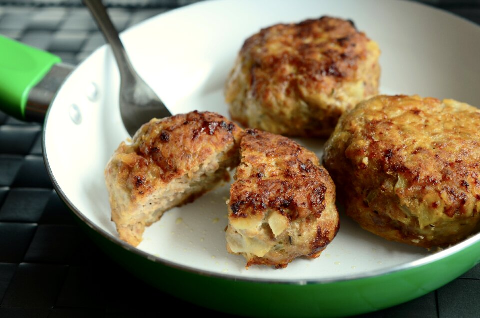 Fry minced meat food