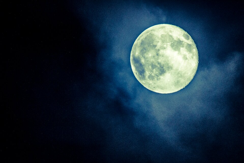 Moon night sky full moon