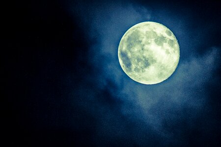 Moon night sky full moon