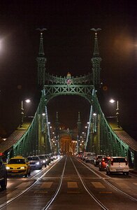 Lights night danube photo