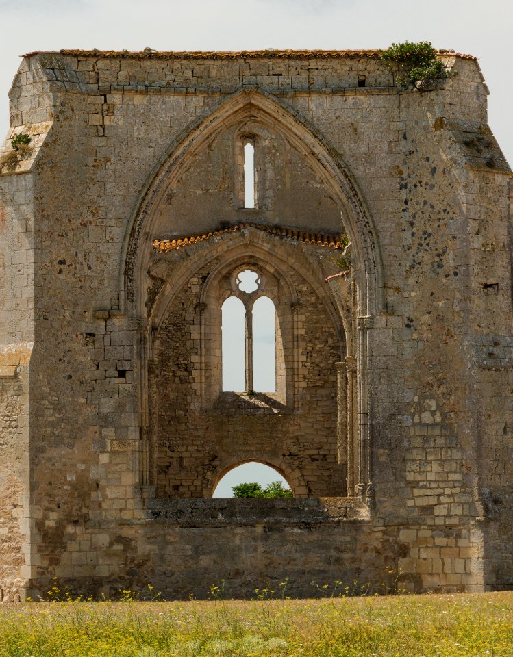 Abbaye Notre-Dame de Ré Île de Ré detail window Charente-Maritime
