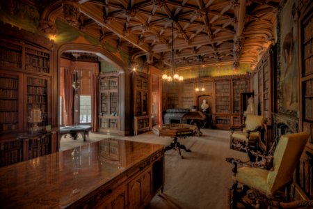 Abbotsford House Library HDR photo