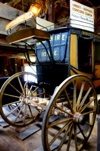 Abbott & Downing Concord Coach, view 3 - Hadley Farm Museum - DSC07628