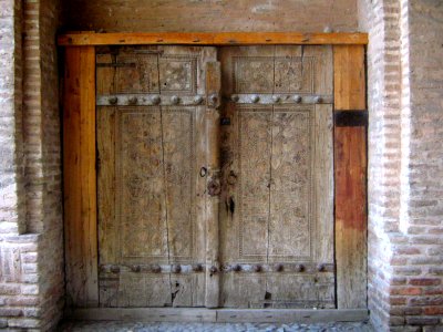 Abbasid Caravanseray of Nishapur (Ribati-i-Abbasi of Nishapur) - old door of Grand mosque of Nishapur 1708 - Morning 018