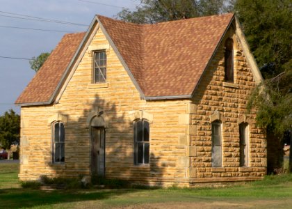 Abram Click farmstead house from SW 1