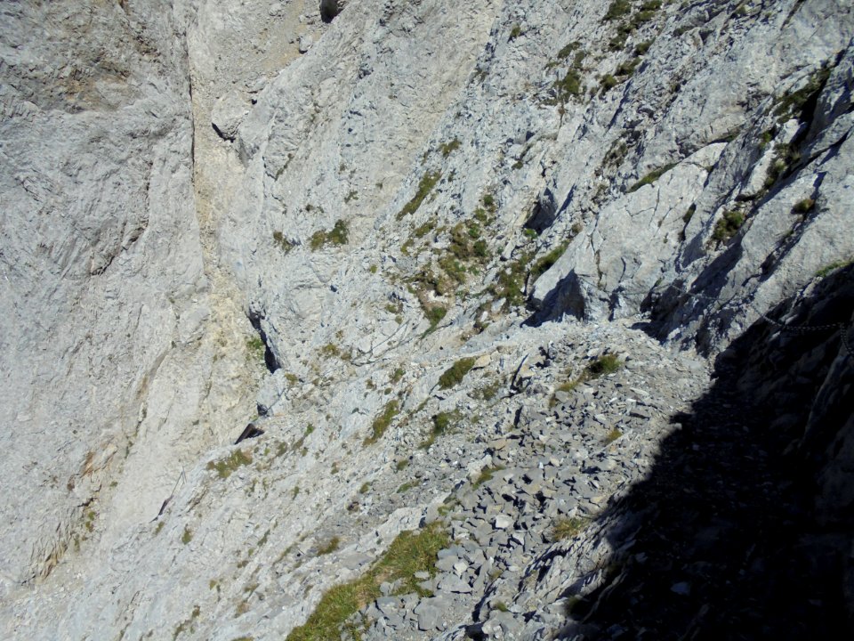 Abstieg von der Ammertespitze zum Hahnenmoospass