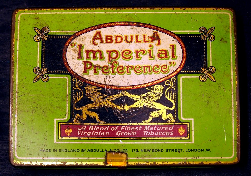 Abdulla Imperial Preference tobaccos tin