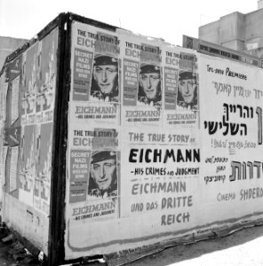 Aanplakbiljetten over de veroordeling van Karl Adolf Eichmann, Bestanddeelnr 255-1849