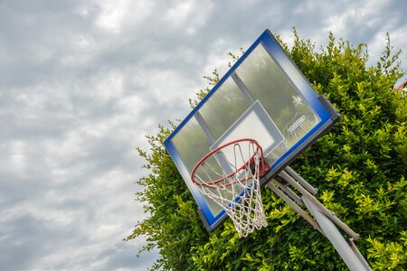 Basketball hoop outdoor photo
