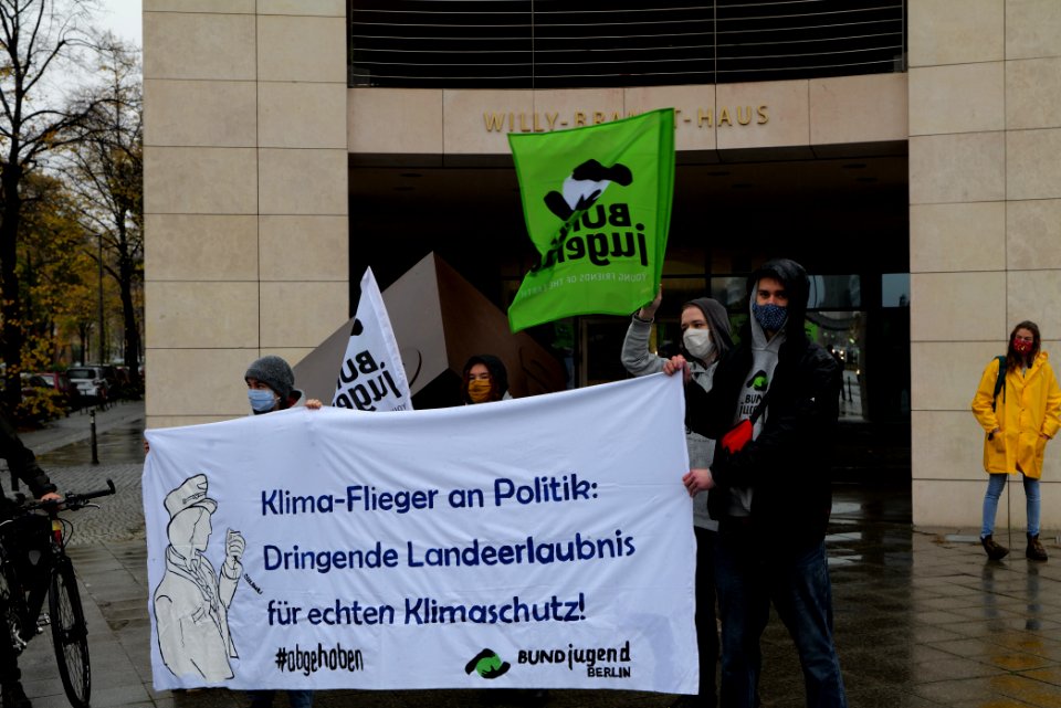 Abgehoben Klimaflieger demonstration 2020-10-30 10