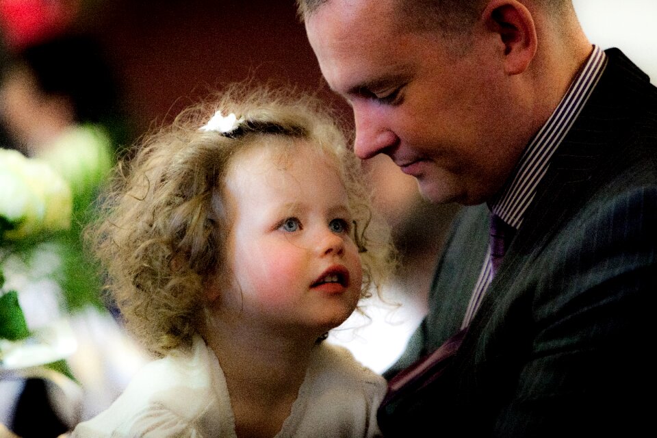 Wedding father daughter photo