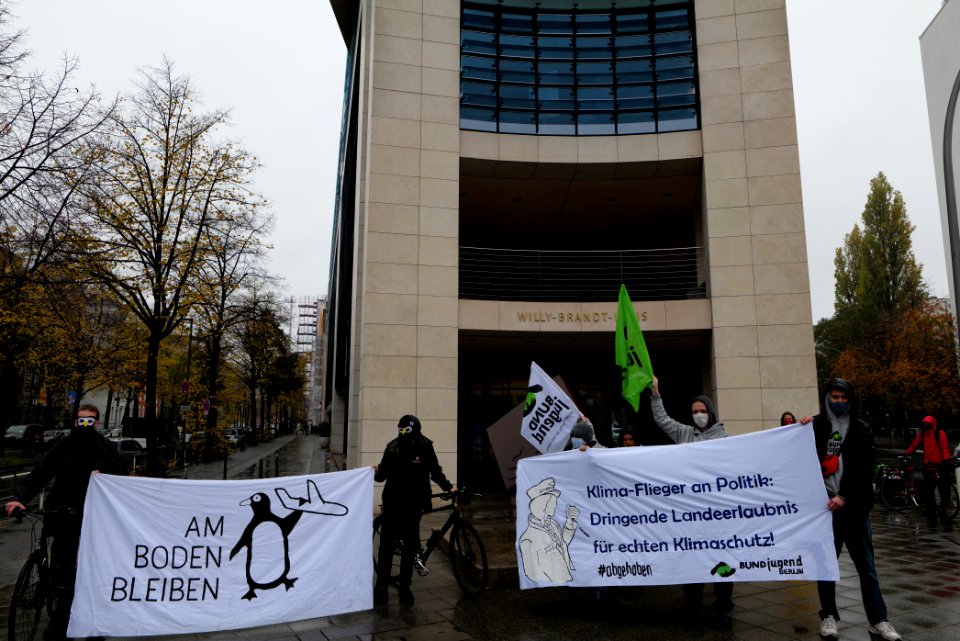 Abgehoben Klimaflieger demonstration 2020-10-30 04
