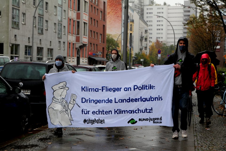 Abgehoben Klimaflieger demonstration 2020-10-30 21
