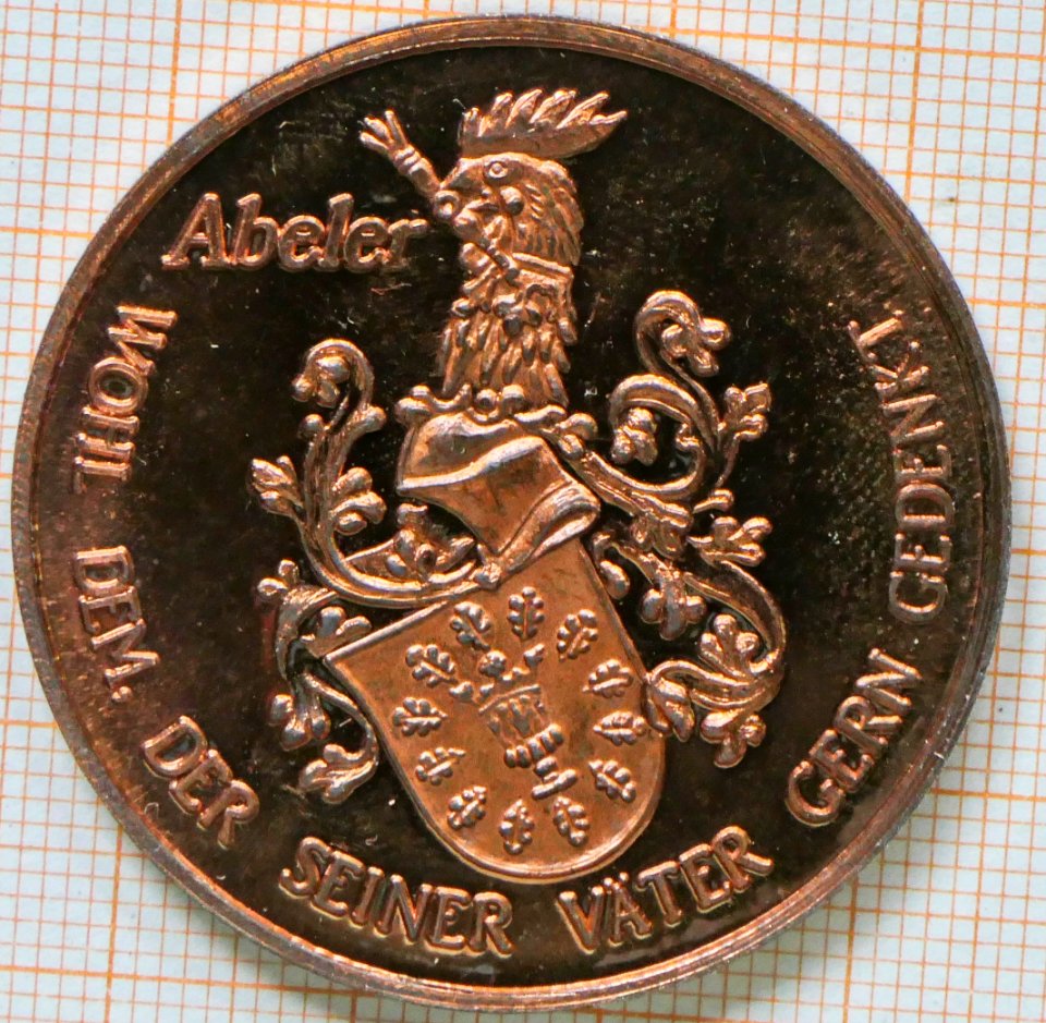 Abeler Medaille Wappen
