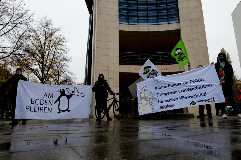Abgehoben Klimaflieger demonstration 2020-10-30 07