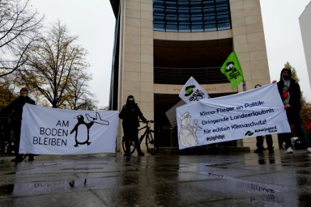 Abgehoben Klimaflieger demonstration 2020-10-30 07