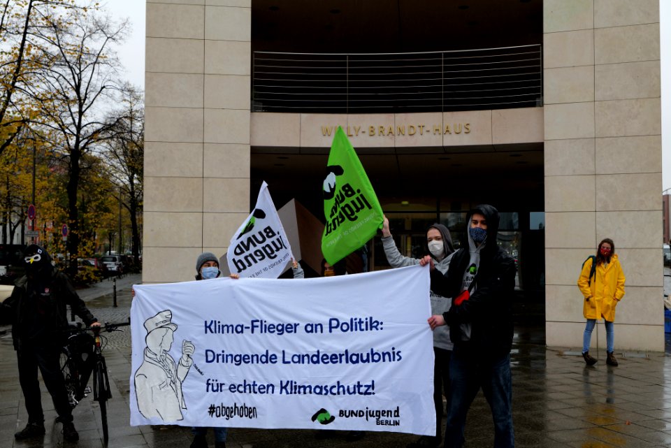 Abgehoben Klimaflieger demonstration 2020-10-30 09