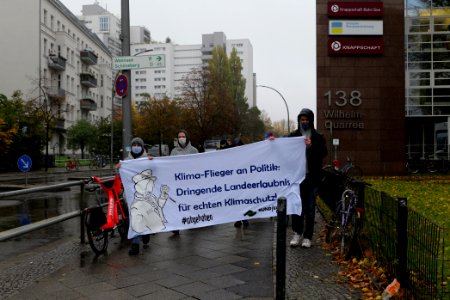 Abgehoben Klimaflieger demonstration 2020-10-30 19