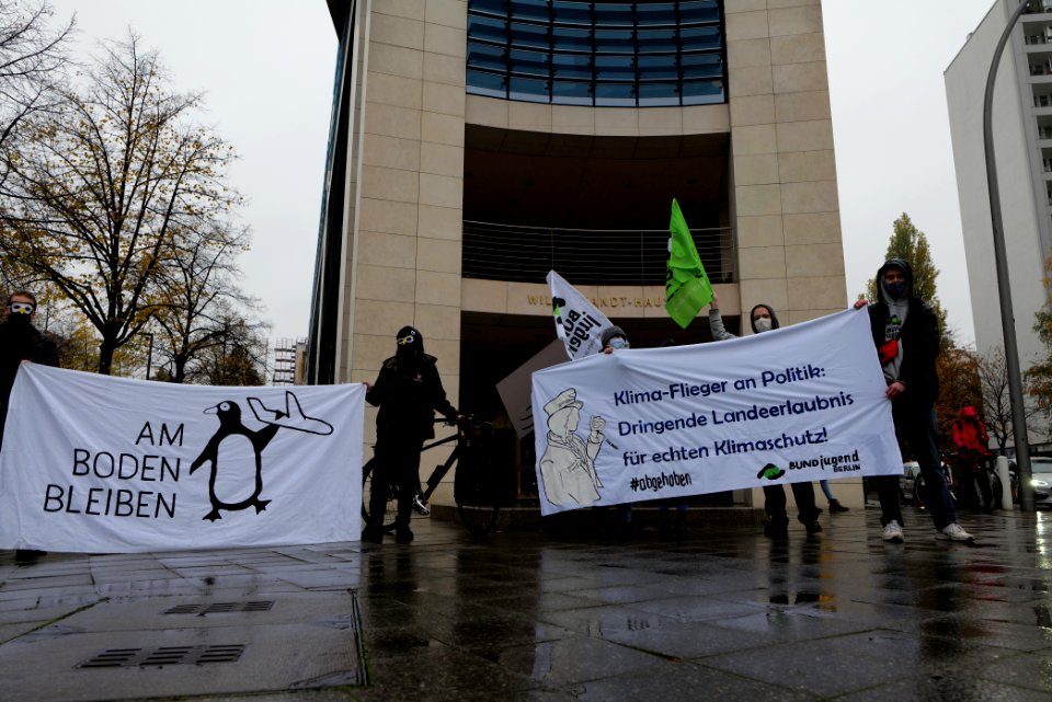 Abgehoben Klimaflieger demonstration 2020-10-30 05