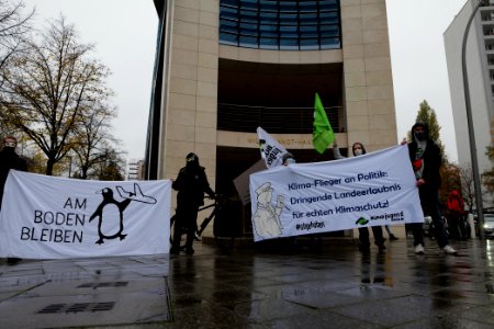 Abgehoben Klimaflieger demonstration 2020-10-30 05