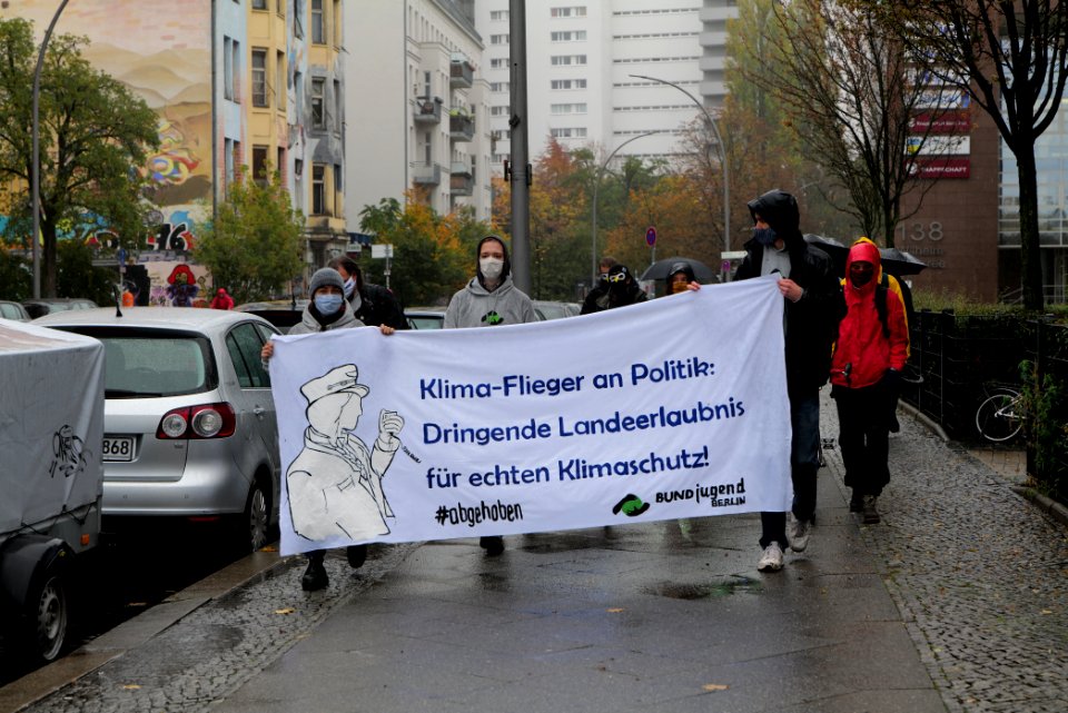 Abgehoben Klimaflieger demonstration 2020-10-30 20