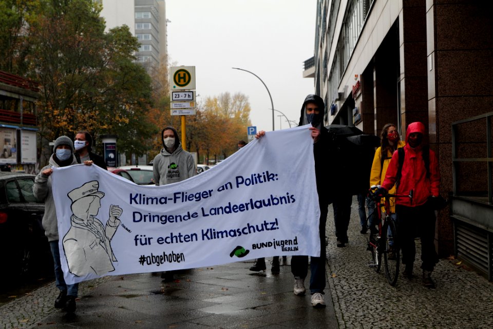 Abgehoben Klimaflieger demonstration 2020-10-30 18