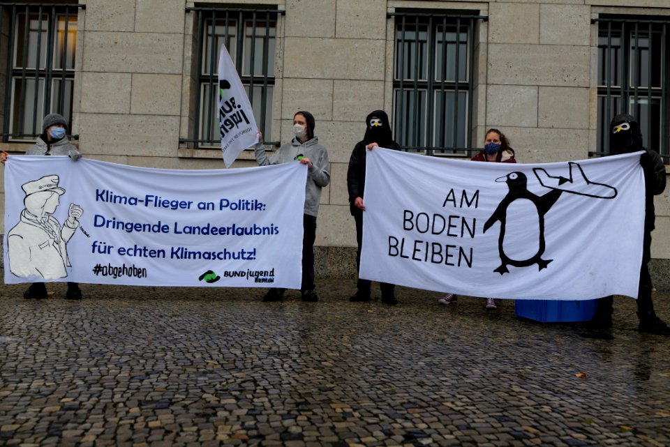 Abgehoben Klimaflieger demonstration 2020-10-30 50