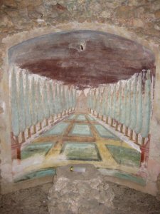 Achte Kreuzwegstation auf dem Weg zur Kalvarienbergkapelle in Salurn 2