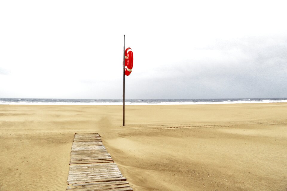 Beach portugal lifeguard